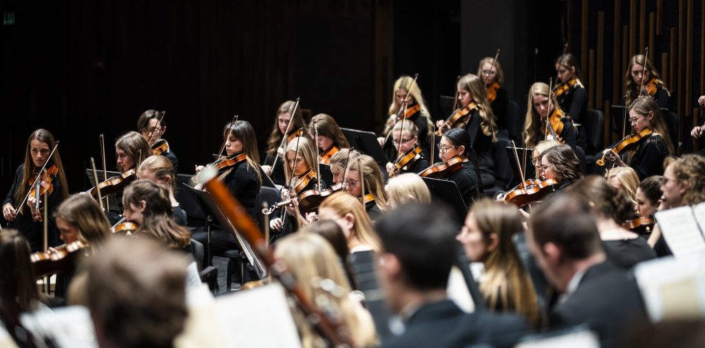 BYU Philharmonic Orchestra plays in concert