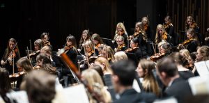 BYU Philharmonic Orchestra plays in concert