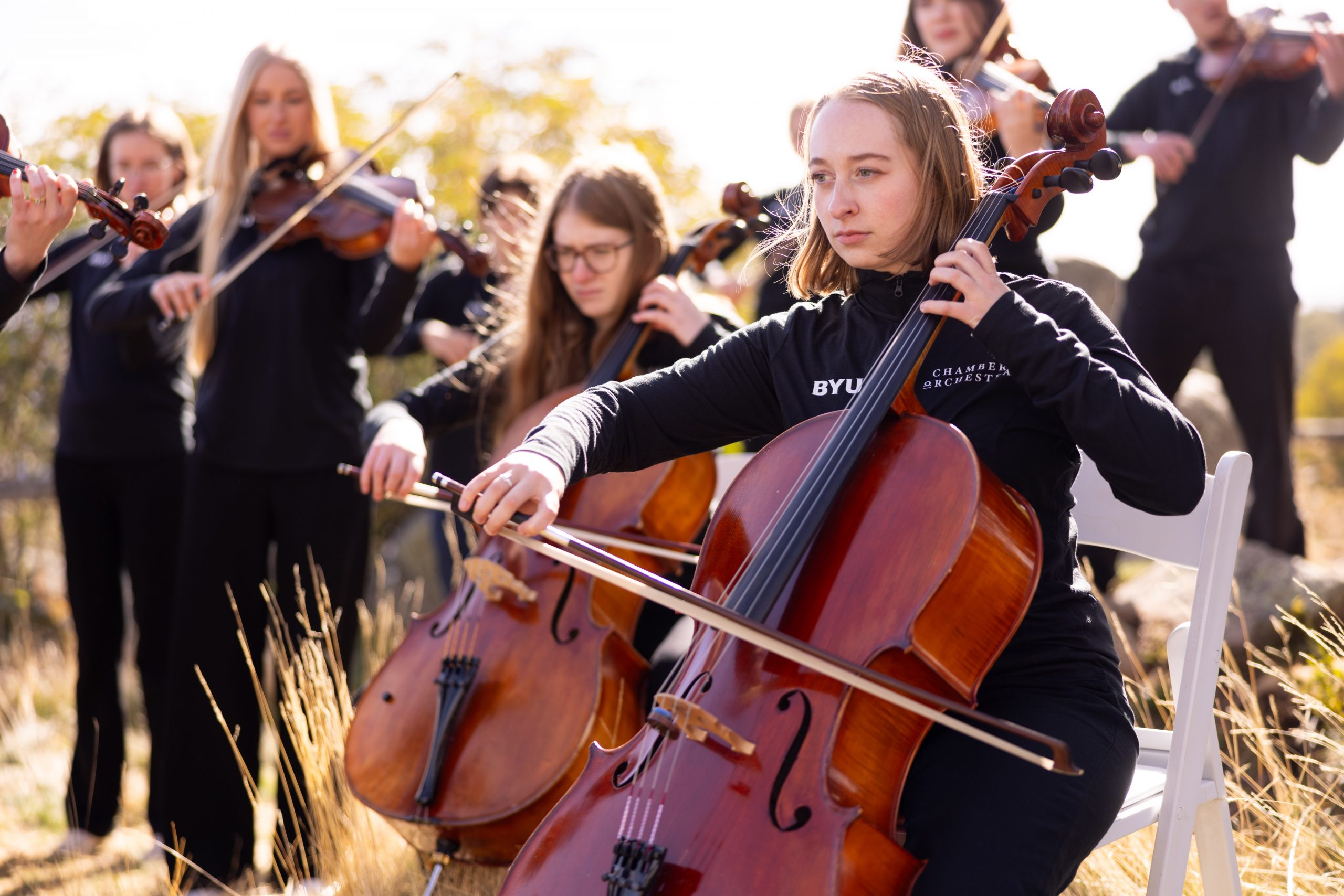 BYU Chamber Orchestra films a music video in Australia